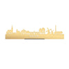 Standing Skyline Heerde Metallic Goud gerecycled kunststof cadeau decoratie relatiegeschenk van WoodWideCities