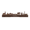 Standing Skyline Heerde Noten houten cadeau decoratie relatiegeschenk van WoodWideCities