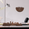 Standing Skyline Hillegom Noten houten cadeau decoratie relatiegeschenk van WoodWideCities