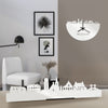 Standing Skyline Hillegom Wit glanzend gerecycled kunststof cadeau decoratie relatiegeschenk van WoodWideCities