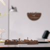 Standing Skyline Hoogezand Noten houten cadeau decoratie relatiegeschenk van WoodWideCities