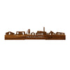 Standing Skyline Hoogezand Palissander houten cadeau decoratie relatiegeschenk van WoodWideCities