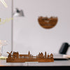 Standing Skyline Kampen Palissander houten cadeau decoratie relatiegeschenk van WoodWideCities