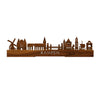 Standing Skyline Kampen Palissander houten cadeau decoratie relatiegeschenk van WoodWideCities