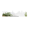 Standing Skyline Kampen Spiegel 40 cm houten cadeau decoratie relatiegeschenk van WoodWideCities