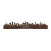 Standing Skyline Katwijk Noten houten cadeau decoratie relatiegeschenk van WoodWideCities