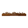 Standing Skyline Katwijk Palissander houten cadeau decoratie relatiegeschenk van WoodWideCities