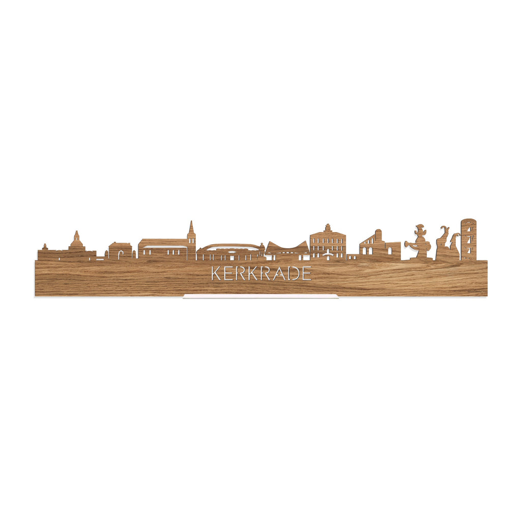 Standing Skyline Kerkrade Eiken houten cadeau decoratie relatiegeschenk van WoodWideCities