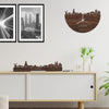 Standing Skyline Laren Noten houten cadeau decoratie relatiegeschenk van WoodWideCities