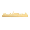 Standing Skyline Leersum Metallic Goud gerecycled kunststof cadeau decoratie relatiegeschenk van WoodWideCities