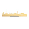 Standing Skyline Lelystad Metallic Goud gerecycled kunststof cadeau decoratie relatiegeschenk van WoodWideCities