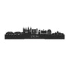 Standing Skyline Lyon Zwart houten cadeau decoratie relatiegeschenk van WoodWideCities