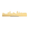 Standing Skyline Mechelen Metallic Goud gerecycled kunststof cadeau decoratie relatiegeschenk van WoodWideCities