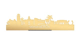 Standing Skyline Miami Beach Goud Metallic