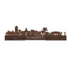 Standing Skyline Miami-beach Noten houten cadeau decoratie relatiegeschenk van WoodWideCities