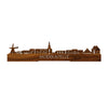 Standing Skyline Moerkapelle Palissander houten cadeau decoratie relatiegeschenk van WoodWideCities