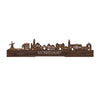 Standing Skyline Montfoort Noten houten cadeau decoratie relatiegeschenk van WoodWideCities