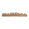 Standing Skyline Montpellier Eiken houten cadeau decoratie relatiegeschenk van WoodWideCities