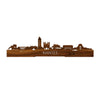 Standing Skyline Nantes Palissander houten cadeau decoratie relatiegeschenk van WoodWideCities