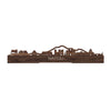 Standing Skyline Napoli Noten houten cadeau decoratie relatiegeschenk van WoodWideCities