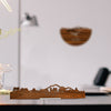 Standing Skyline Napoli Palissander houten cadeau decoratie relatiegeschenk van WoodWideCities