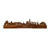 Standing Skyline Nice Palissander houten cadeau decoratie relatiegeschenk van WoodWideCities