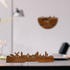 Standing Skyline Noordwijk Palissander houten cadeau decoratie relatiegeschenk van WoodWideCities