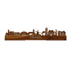 Standing Skyline Ommen Palissander houten cadeau decoratie relatiegeschenk van WoodWideCities