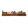 Standing Skyline Oudewater Palissander houten cadeau decoratie relatiegeschenk van WoodWideCities