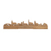 Standing Skyline Over d'n Dam Eiken houten cadeau decoratie relatiegeschenk van WoodWideCities