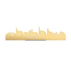 Standing Skyline Over d'n Dam Metallic Goud gerecycled kunststof cadeau decoratie relatiegeschenk van WoodWideCities