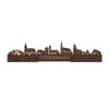 Standing Skyline Over d'n Dam Noten houten cadeau decoratie relatiegeschenk van WoodWideCities