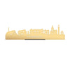 Standing Skyline Panningen Metallic Goud gerecycled kunststof cadeau decoratie relatiegeschenk van WoodWideCities