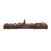 Standing Skyline Roden Noten houten cadeau decoratie relatiegeschenk van WoodWideCities