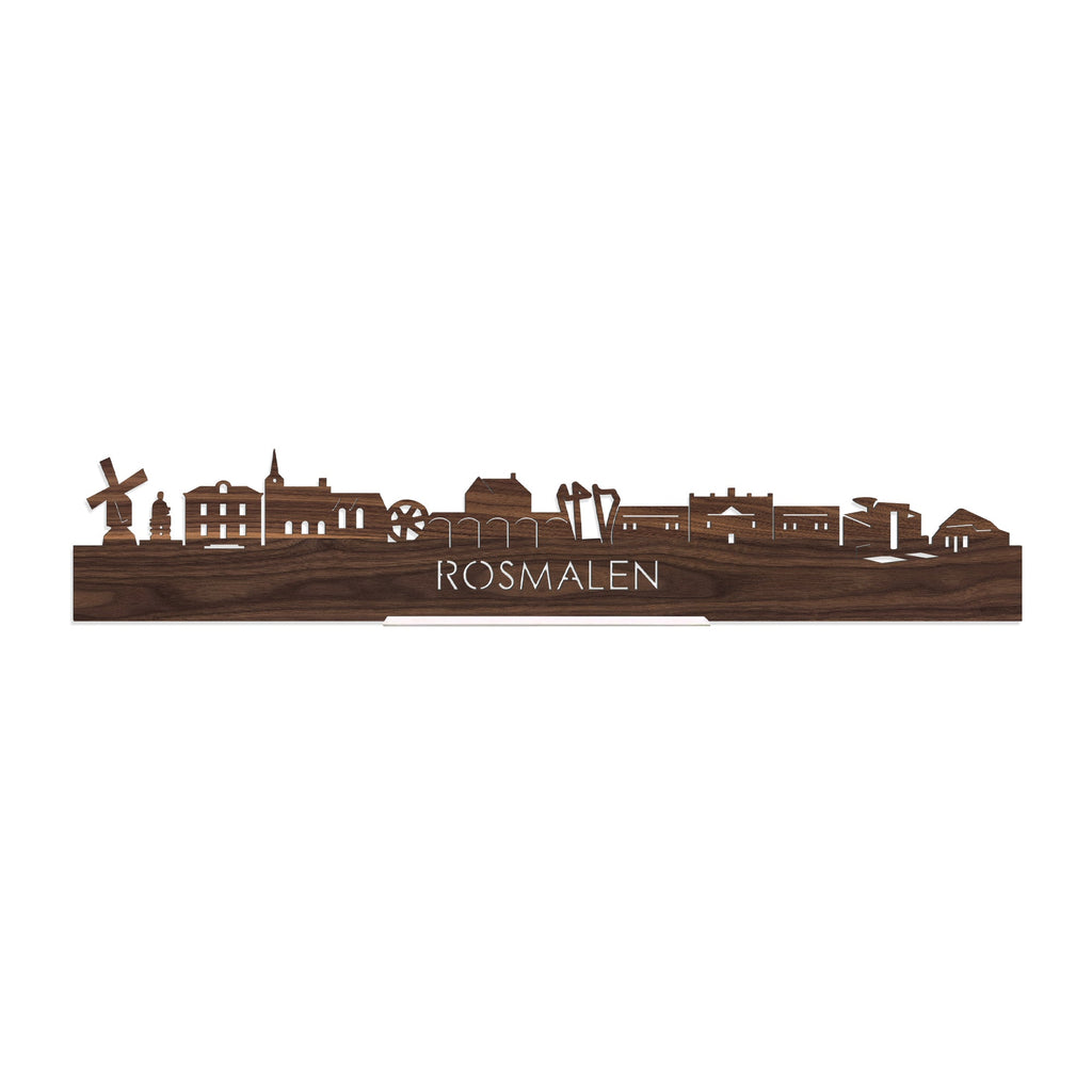 Standing Skyline Rosmalen Noten houten cadeau decoratie relatiegeschenk van WoodWideCities