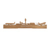 Standing Skyline Schiphol Eiken houten cadeau decoratie relatiegeschenk van WoodWideCities