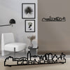 Standing Skyline Shape Gorinchem Black houten cadeau decoratie relatiegeschenk van WoodWideCities