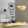 Standing Skyline Strasbourg Metallic Goud gerecycled kunststof cadeau decoratie relatiegeschenk van WoodWideCities