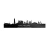 Standing Skyline Terschelling Zwart Glanzend 40 cm houten cadeau decoratie relatiegeschenk van WoodWideCities