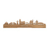 Standing Skyline Tholen Eiken houten cadeau decoratie relatiegeschenk van WoodWideCities