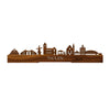 Standing Skyline Tholen Palissander houten cadeau decoratie relatiegeschenk van WoodWideCities