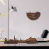 Standing Skyline Torino Noten houten cadeau decoratie relatiegeschenk van WoodWideCities