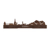 Standing Skyline Torino Noten houten cadeau decoratie relatiegeschenk van WoodWideCities