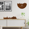 Standing Skyline Torino Palissander houten cadeau decoratie relatiegeschenk van WoodWideCities