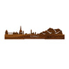 Standing Skyline Torino Palissander houten cadeau decoratie relatiegeschenk van WoodWideCities