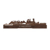 Standing Skyline Vancouver Noten houten cadeau decoratie relatiegeschenk van WoodWideCities