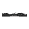 Standing Skyline Verona Zwart houten cadeau decoratie relatiegeschenk van WoodWideCities