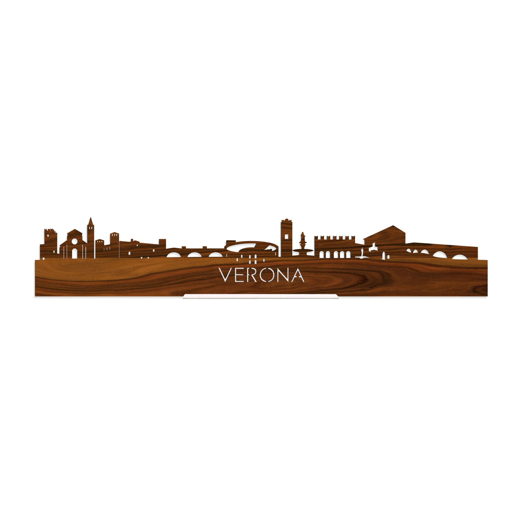 Standing Skyline Verona Palissander houten cadeau decoratie relatiegeschenk van WoodWideCities