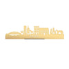 Standing Skyline Vianen Metallic Goud gerecycled kunststof cadeau decoratie relatiegeschenk van WoodWideCities