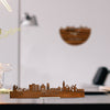 Standing Skyline Westland Palissander houten cadeau decoratie relatiegeschenk van WoodWideCities